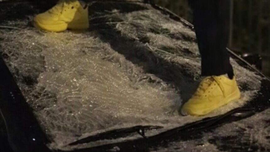 masini vandalizate in drobeta turnu severin dupa o provocare pe tiktok autorul a fost identificat video 6963b3b1c5d01