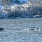 o barja incarcata cu ingrasaminte chimice s a scufundat in dunare la zimnicea autoritatile au reactionat abia dupa trei zile 696612ccccdee