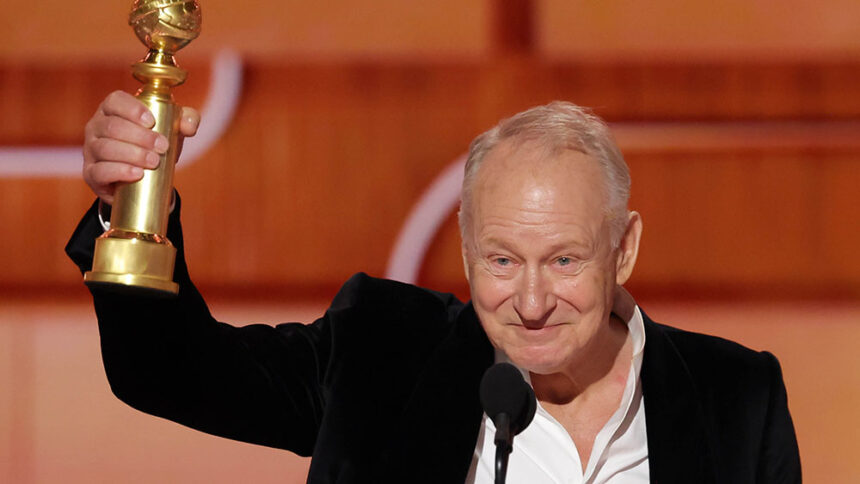 stellan skarsgard jokes his famous children taught him what a bad father is as he accepts golden globe 696460d60bb92
