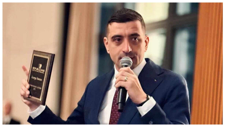 video sa ti stea in gat mesajul unui vicepresedinte pe catre george simion dupa ce a taiat tortul in forma groenlandei 697223098c158