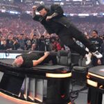jelly roll smashes pat mcafee through a table at wrestlemania 69e4caf724b2e