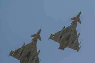 raf typhoons scrambled in response to russian drone threat near nato air space 69ec9312883d5