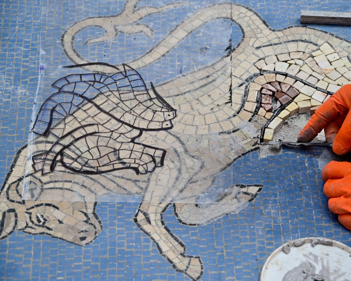 what happened to the testicles mockery in milan over bull mosaics restoration 6a1d7574e27c7